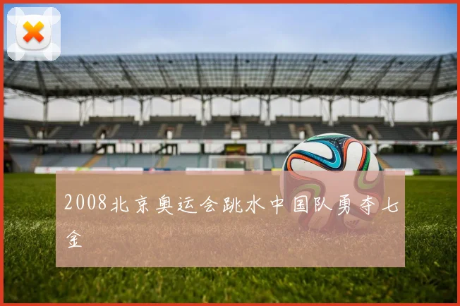 2008北京奥运会跳水中国队勇夺七金