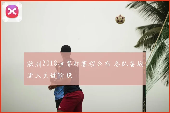 欧洲2018世界杯赛程公布 各队备战进入关键阶段